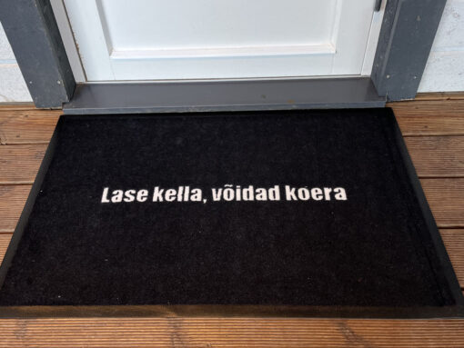 Uksematt - Lase kella, võidad koera